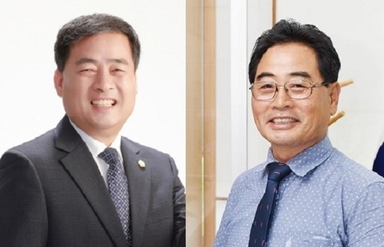 서남용(왼쪽)・최등원 완주군의원