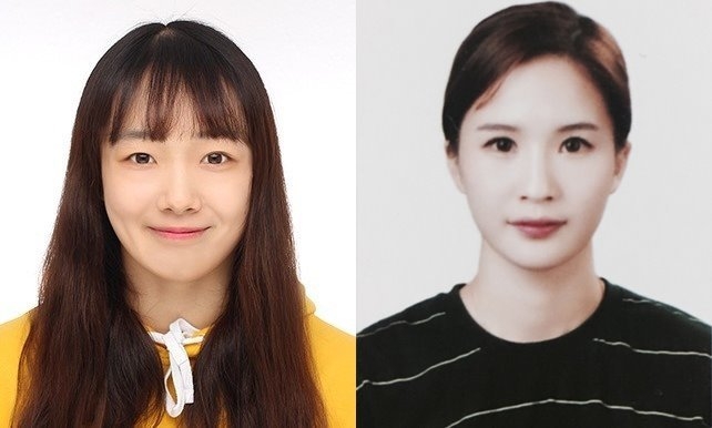 이한빛(왼쪽) 선수와 손세련 선수