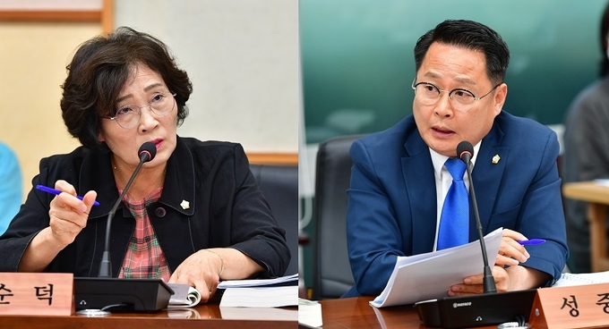 이순덕 의원과 성중기 의원이 70대 운전면허 반납에 대해 서로 다른 의견을 내놓고 있다.