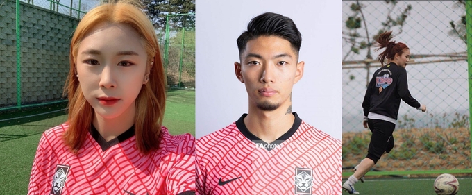 왼쪽부터 김지애, 박규현, 장윤지 선수