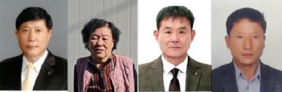 왼쪽 위부터 소병진, 천경욱, 이현주, 양정숙, 이헌철, 임을례, 유현수, 조인철
