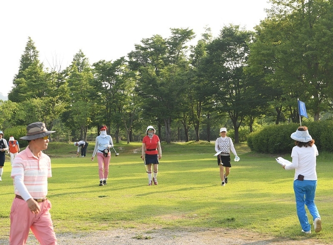 지난해 열린 만경강배 파크골프대회