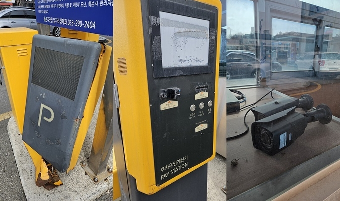 2019년 준공된 삼례시장 주차장 