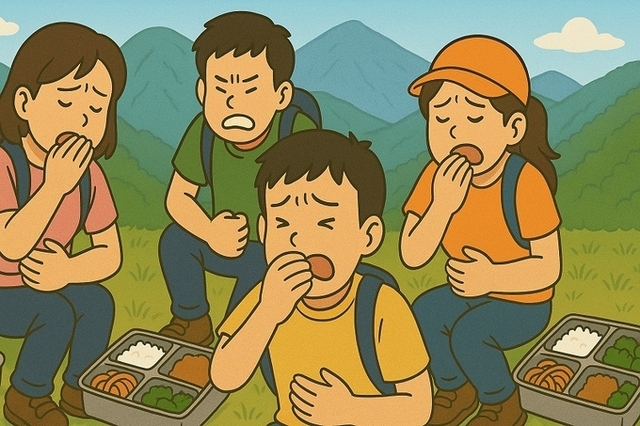 대둔산축제 등반대회 식중독 발병
