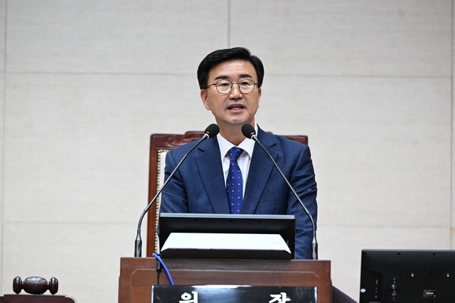 유의식 의장, “대동세상은 군민이 주인인 지방자치”